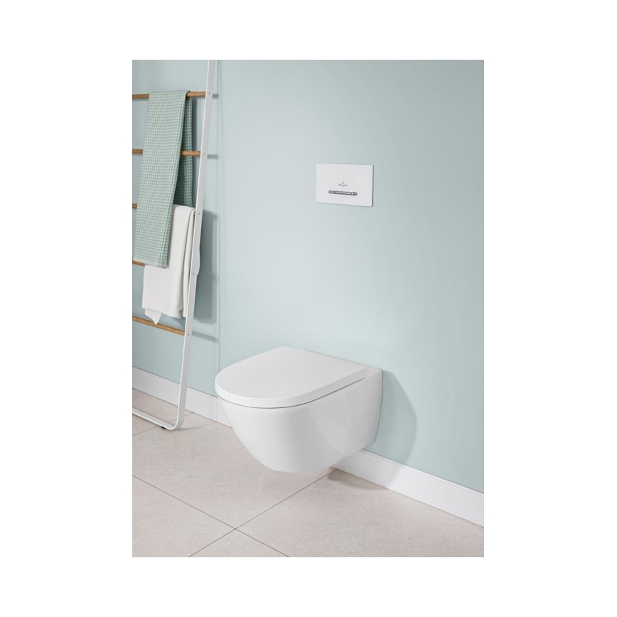Villeroy & Boch 92216168 - VICONNECT spolknapp vit/polerad krom