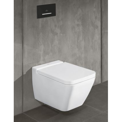 Villeroy & Boch 922169AN - Spolknapp VICONNECT matt svart/matt krom