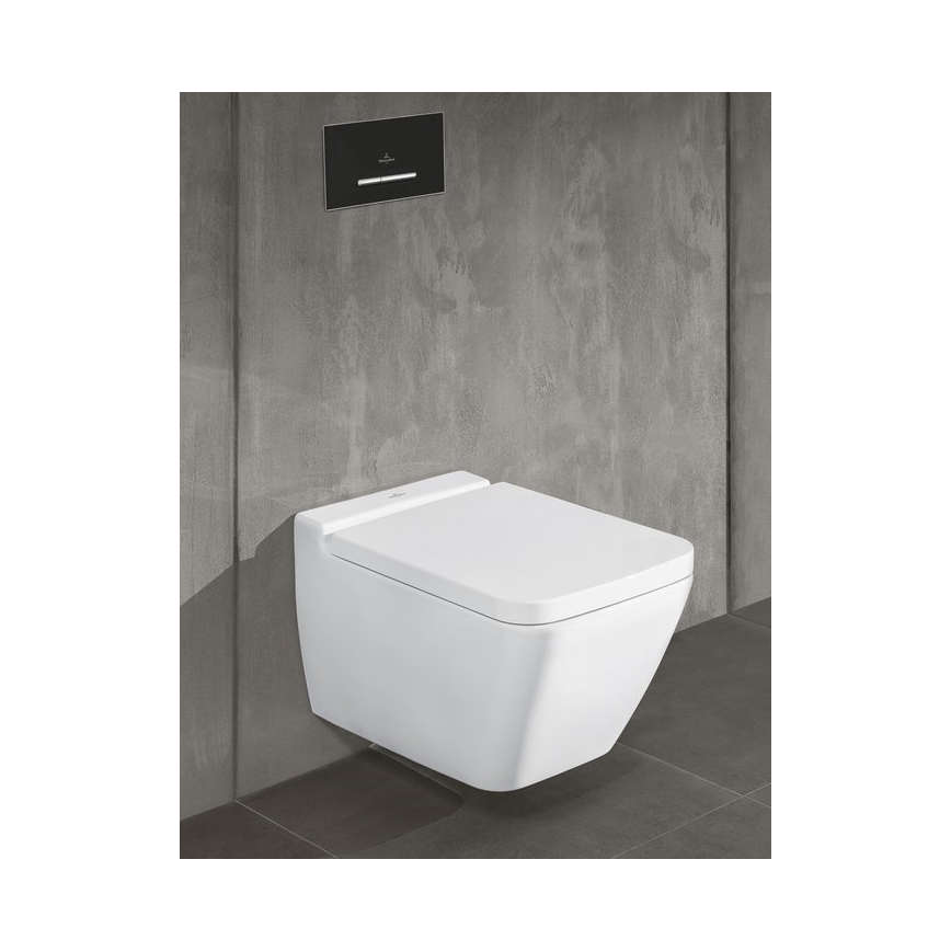 Villeroy & Boch 922169AN - Spolknapp VICONNECT matt svart/matt krom