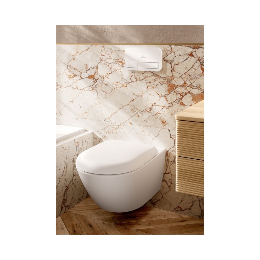 Villeroy & Boch 922400RE - Spolknapp VICONNECT blank vit