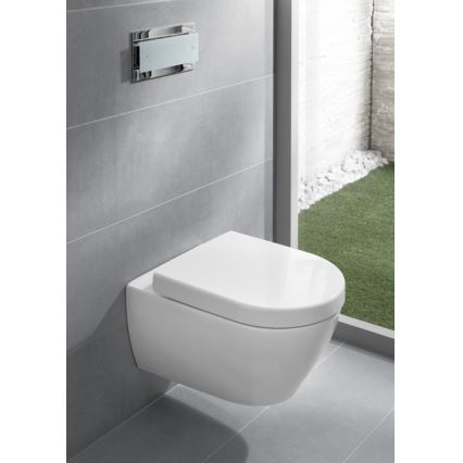 Villeroy & Boch 9M68S101 - Toalettsits SoftClose SUBWAY 2.0, vit