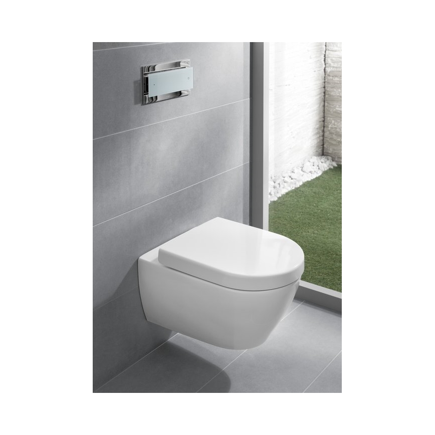 Villeroy & Boch 9M68S101 - Toalettsits SoftClose SUBWAY 2.0, vit