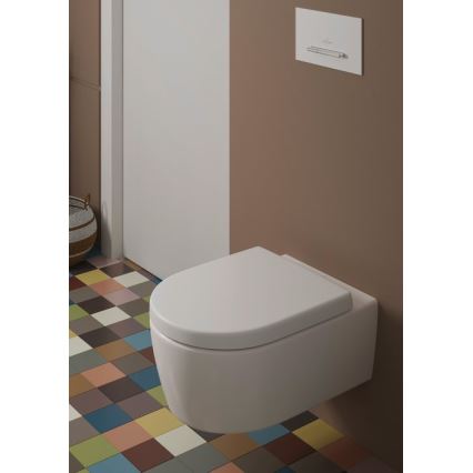 Villeroy & Boch 9M77C101 - Toalettsits SoftClose AVENTO vit