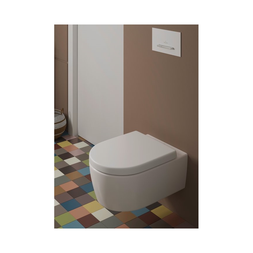 Villeroy & Boch 9M77C101 - Toalettsits SoftClose AVENTO vit