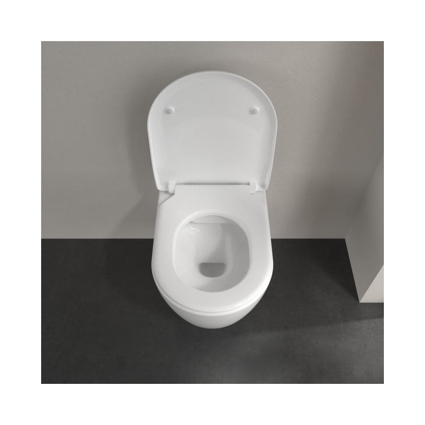 Villeroy & Boch 9M87S101 - Toalettsits SoftClose AVENTO vit