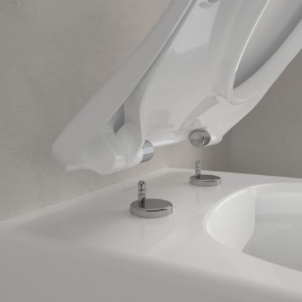 Villeroy & Boch 9M87S101 - Toalettsits SoftClose AVENTO vit
