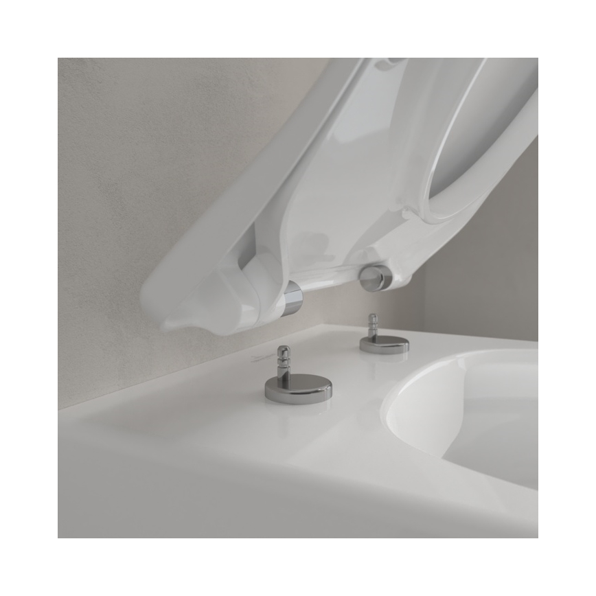 Villeroy & Boch 9M87S101 - Toalettsits SoftClose AVENTO vit