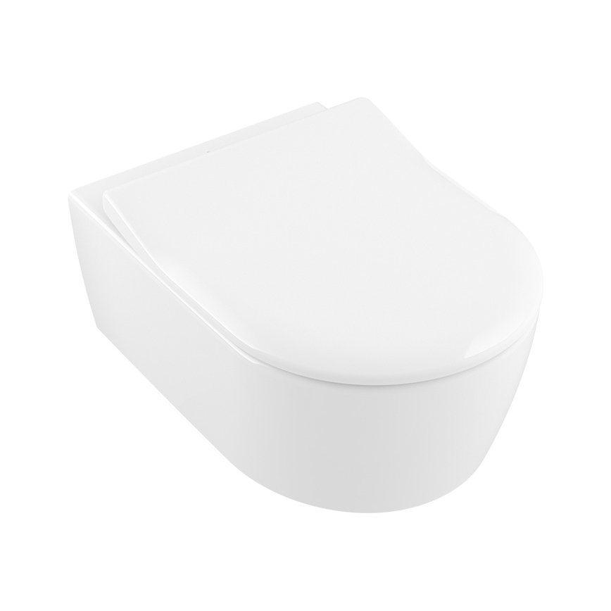 Villeroy & Boch 9M87S101 - Toalettsits SoftClose AVENTO vit