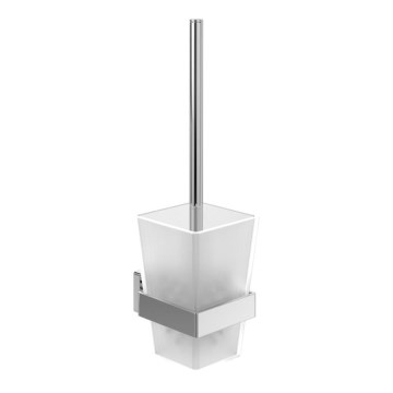 Villeroy & Boch TVA15201700061 - Väggmonterad WC-borste ELEMENTS glas/polerad krom