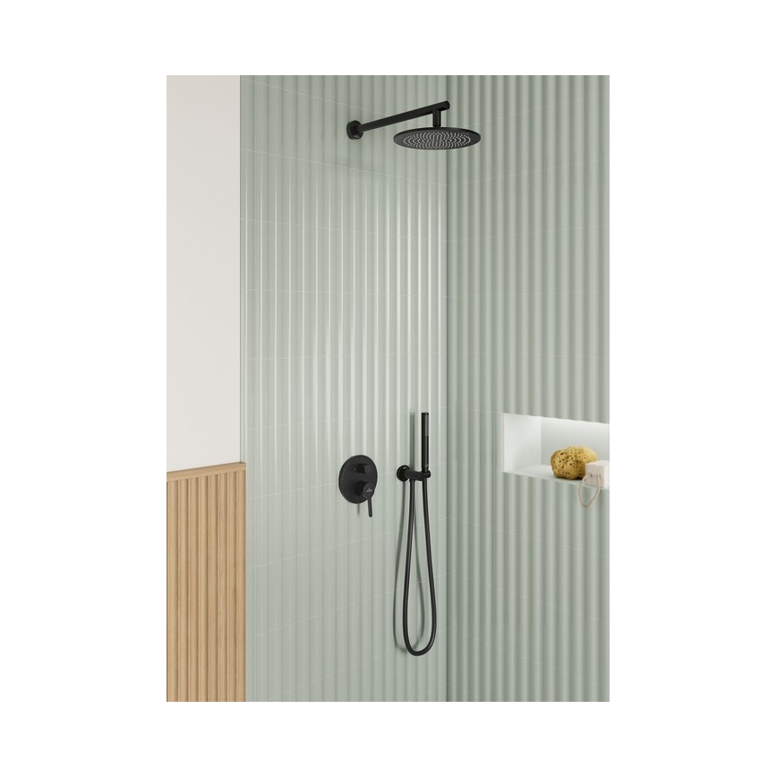 Villeroy & Boch TVC000462000K5 - Duschhållare med anslutning, matt svart