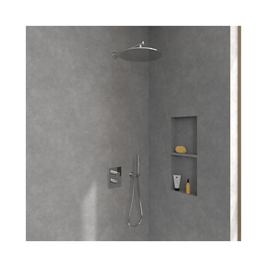 Villeroy & Boch TVD00065300061 - Termostatstyrd duschblandare för inbyggnad, blank krom