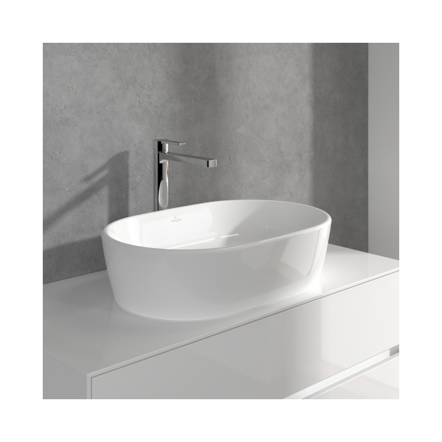 Villeroy & Boch TVW10300500061 - ARCHITECTURA tvättställsblandare med bottenventil, 32,9 cm, blank krom