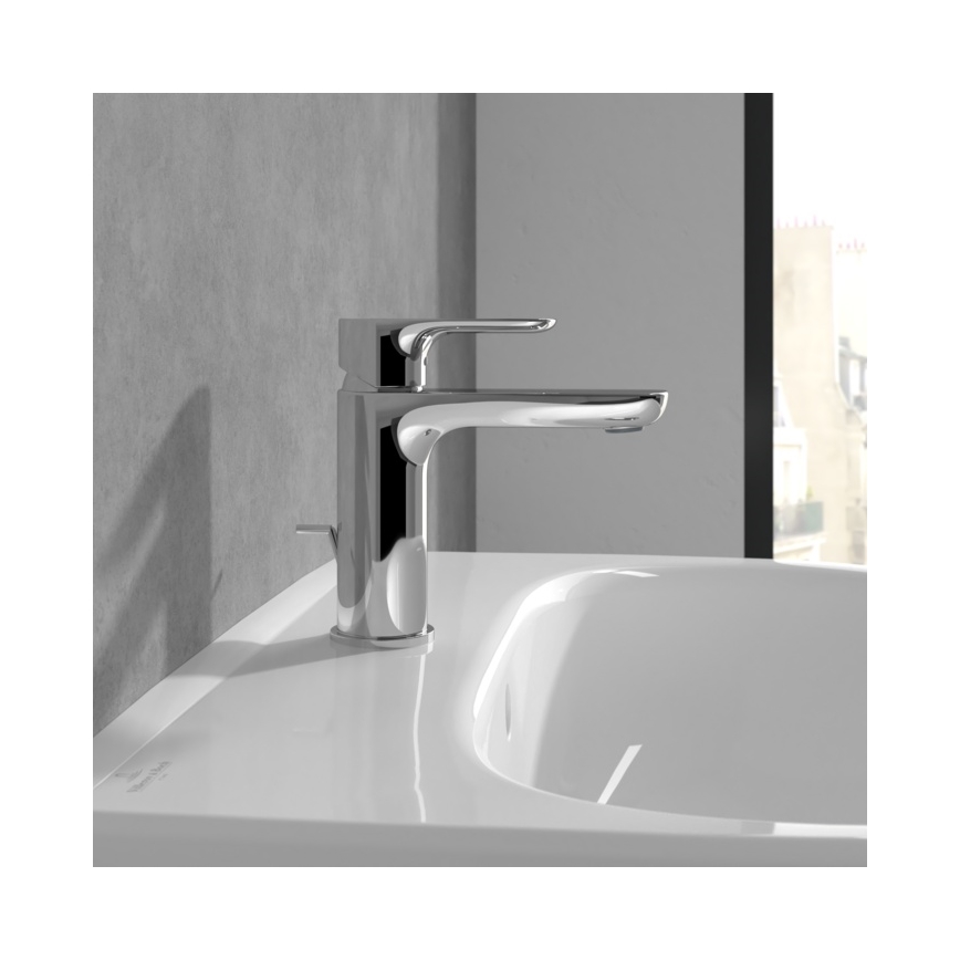 Villeroy & Boch TVW10400400161 - Tvättställsblandare O.NOVO 15,5 cm blank krom