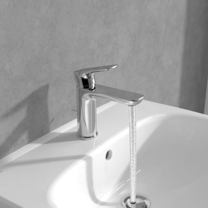 Villeroy & Boch TVW10400400161 - Tvättställsblandare O.NOVO 15,5 cm blank krom