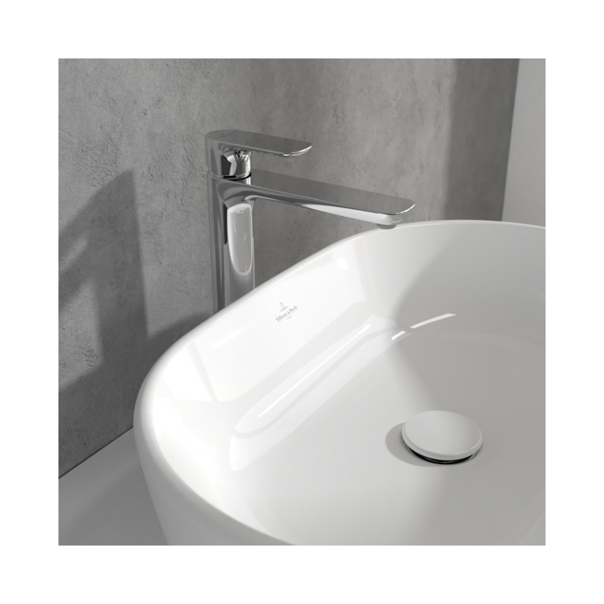 Villeroy & Boch TVW10410511061 - Tvättställsblandare med O.NOVO-bottenventil 29,5 cm polerad krom