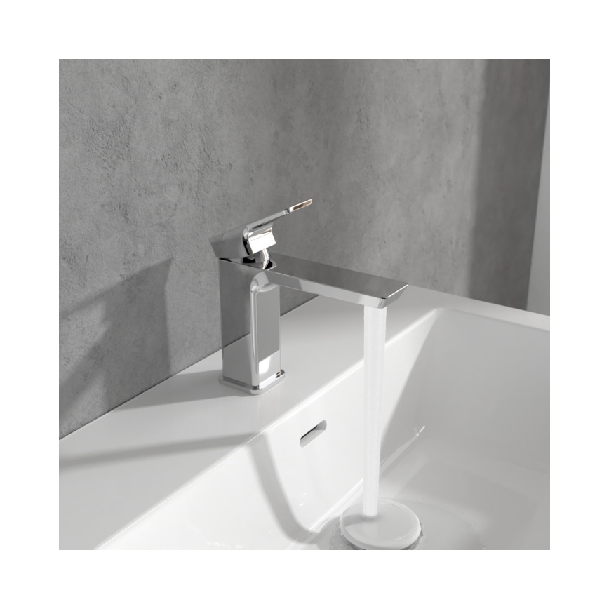 Villeroy & Boch TVW11200300061 - Tvättställsblandare SUBWAY 15,5 cm blank krom