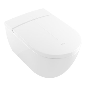 Villeroy & Boch V0E100R1 - Väggmonterad bidé med SoftClose VICLEAN-sits, keramik/vit +fjärrkontroll