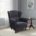 Vingad fåtölj GALA antracit