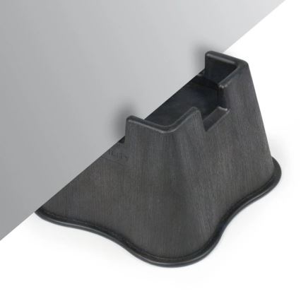 Vitility - Set med 4 sänghöjare, 7 cm, svart