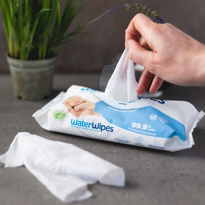 WaterWipes - KIT 9x plastfria våtservetter 60 delar (540 pcs)