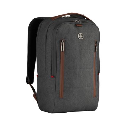 Wenger - Laptop ryggsäck 15 l 16" med ficka för surfplatta 12" + crossbody bag Stad Upgrade 2i1 grå
