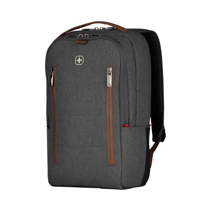 Wenger - Laptop ryggsäck 15 l 16" med ficka för surfplatta 12" + crossbody bag Stad Upgrade 2i1 grå