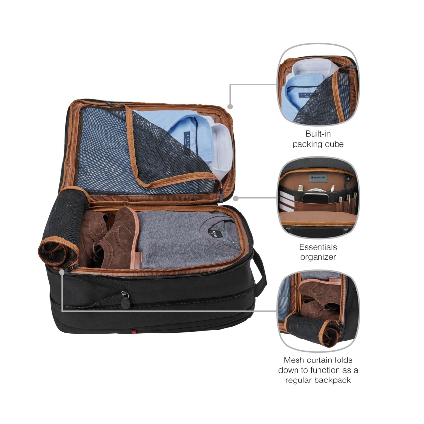 Wenger - Laptop ryggsäck 16 l 16" med ficka för surfplatta 12" Stad Traveler svart