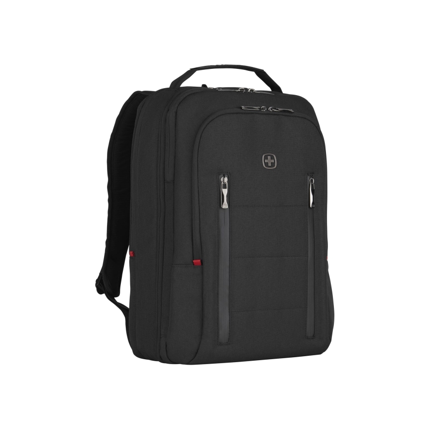 Wenger - Laptop ryggsäck 16 l 16" med ficka för surfplatta 12" Stad Traveler svart