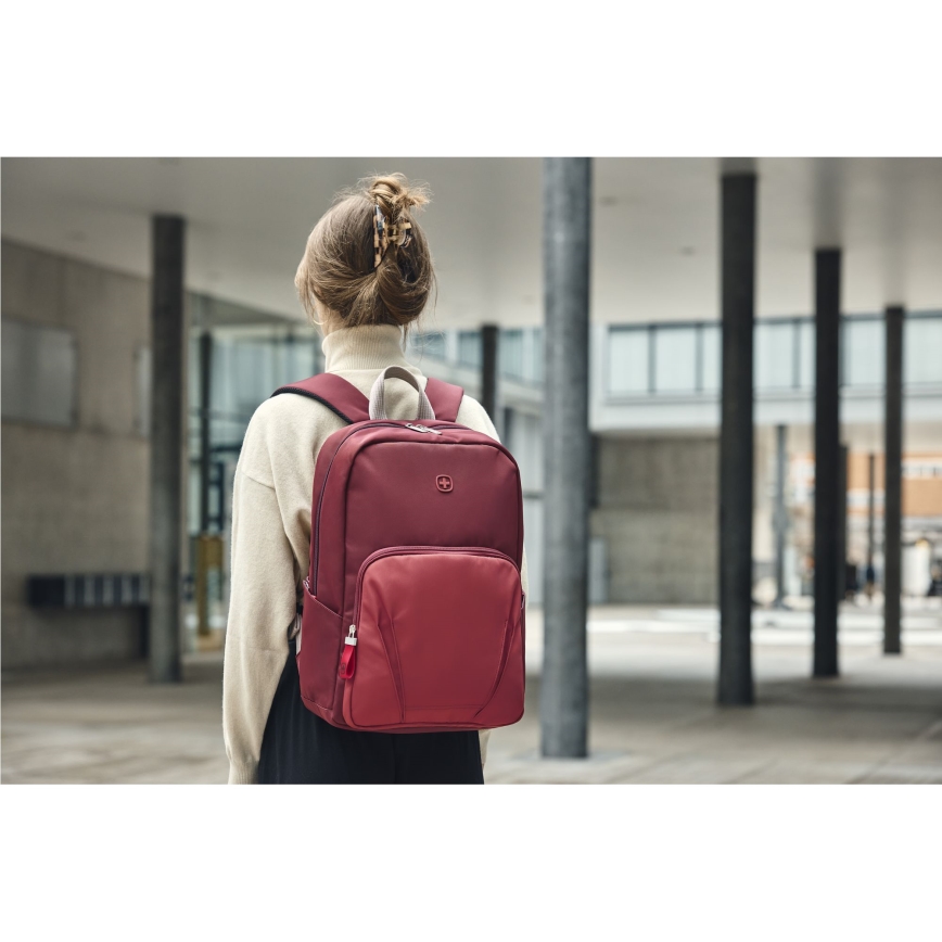 Wenger - Laptop ryggsäck 20 l 15,6" med ficka för surfplatta 10" Rörelse röd