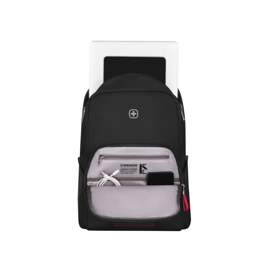 Wenger - Laptop ryggsäck 20 l 15,6" med ficka för surfplatta 10" Rörelse svart