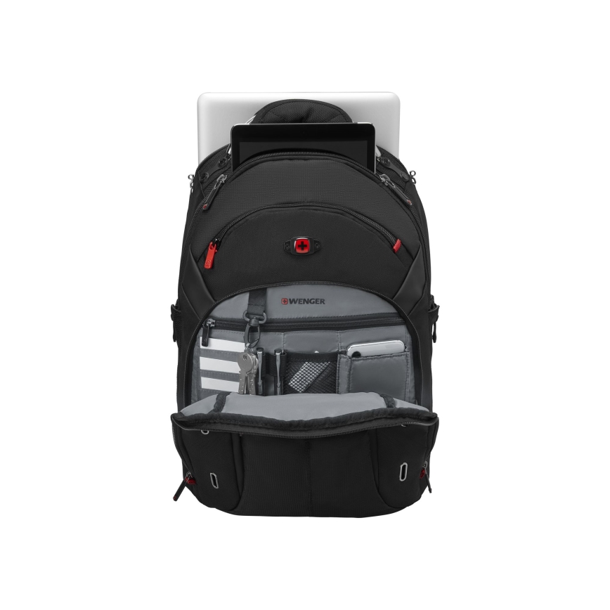 Wenger - Laptop ryggsäck 20 l 15" med ficka för surfplatta 10" Gigabyte svart