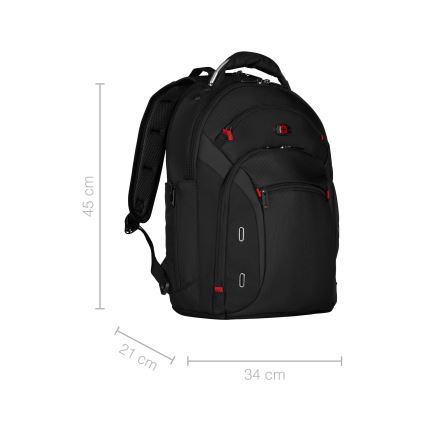 Wenger - Laptop ryggsäck 20 l 15" med ficka för surfplatta 10" Gigabyte svart