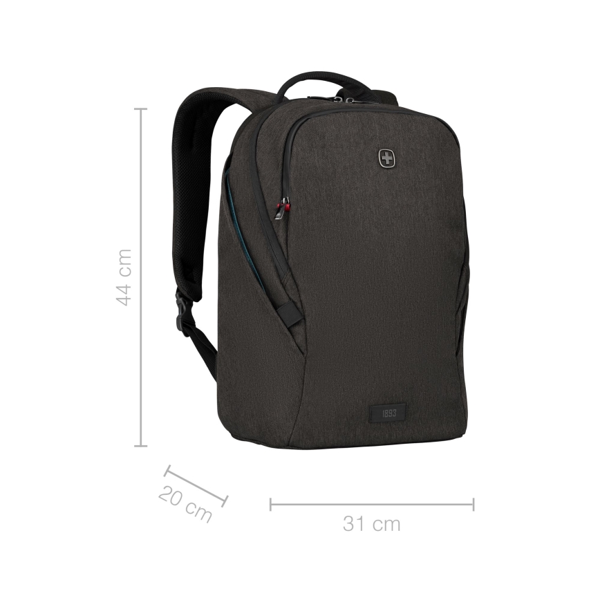Wenger - Laptop ryggsäck 21 l 16" med ficka för surfplatta 10" MX Belysning svart