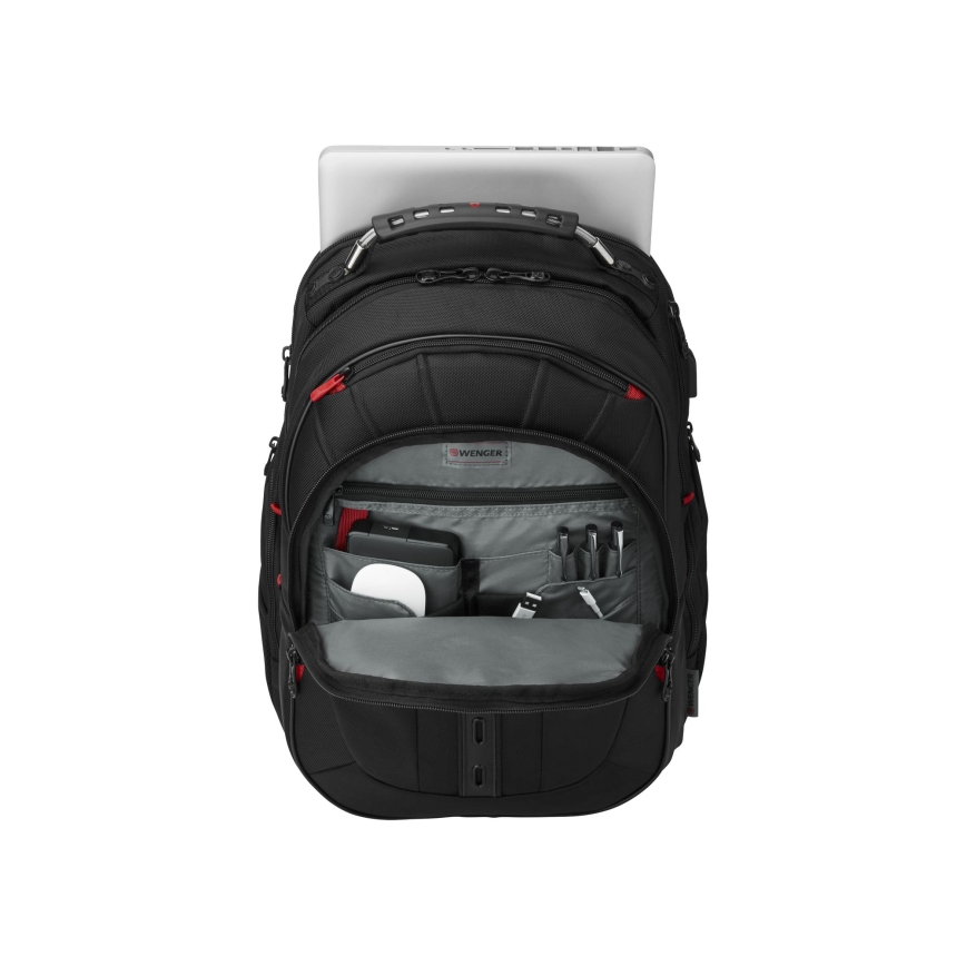 Wenger - Laptop ryggsäck 25 l 16" med ficka för surfplatta 10" Pegasus Deluxe svart