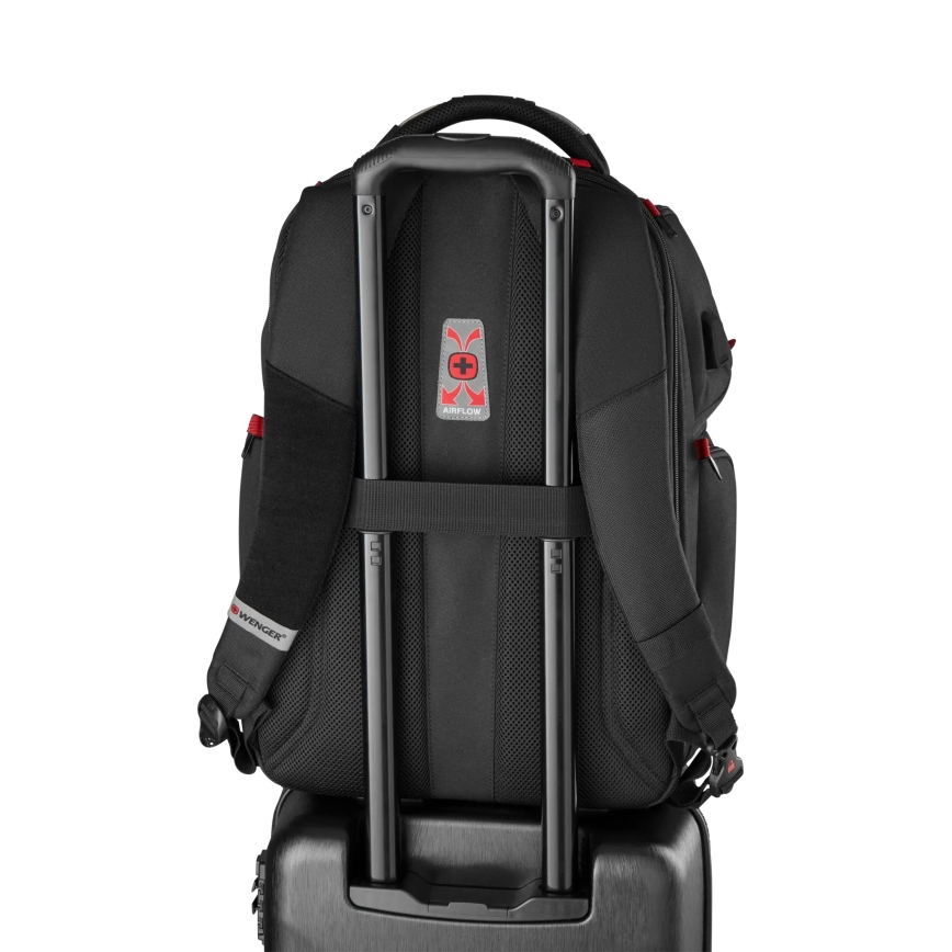 Wenger - Laptop ryggsäck 29 l 17,3'' med ficka för surfplatta 12" Spelare One svart