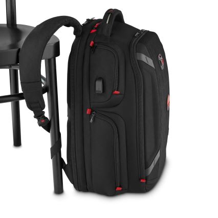 Wenger - Laptop ryggsäck 29 l 17,3'' med ficka för surfplatta 12" Spelare One svart