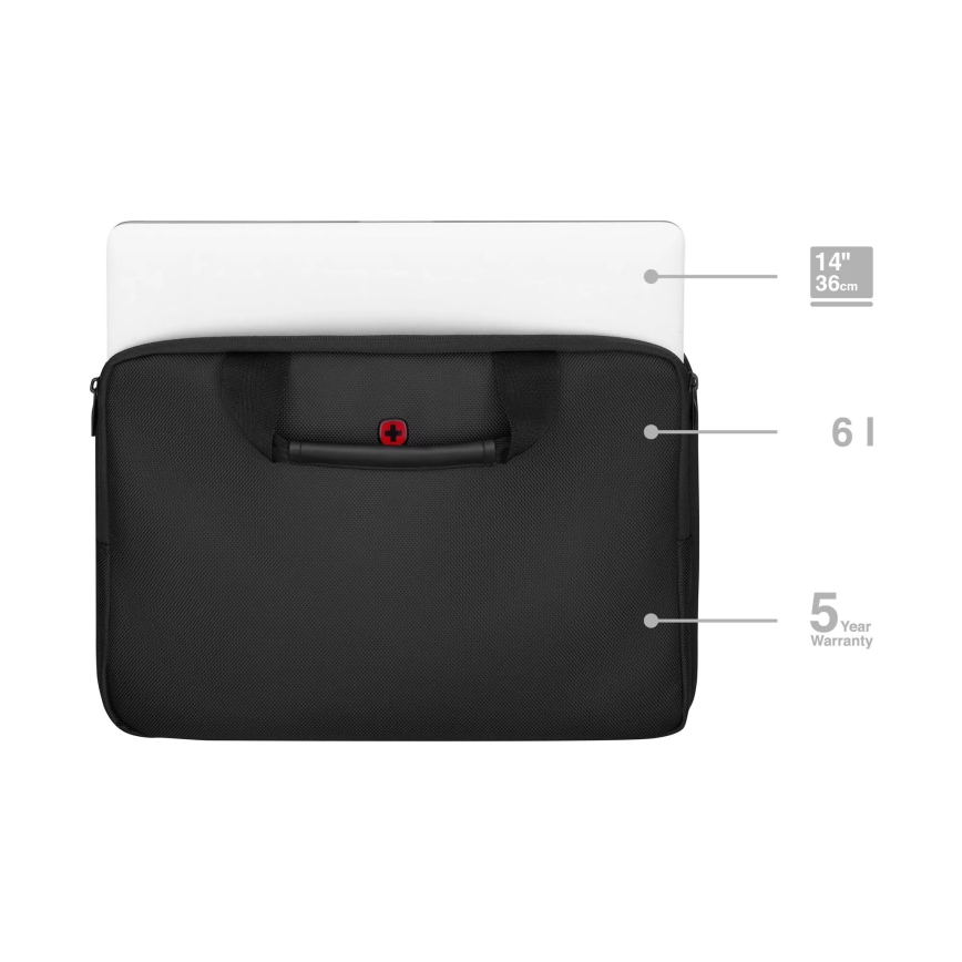 Wenger - Laptopväska 6 l 14" Guyde svart