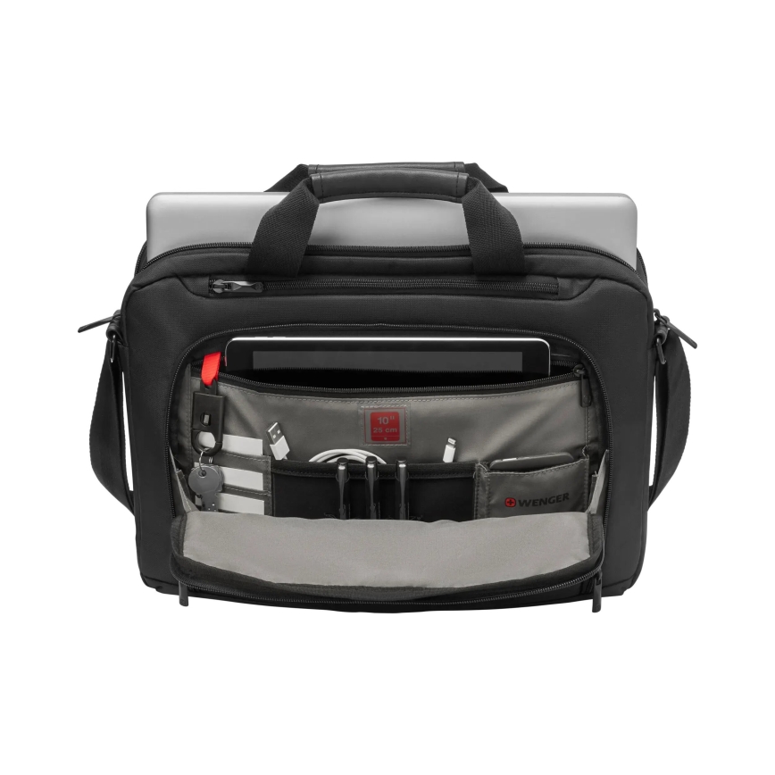 Wenger - Laptopväska 8 l 16" med ficka för surfplatta 10" Source svart