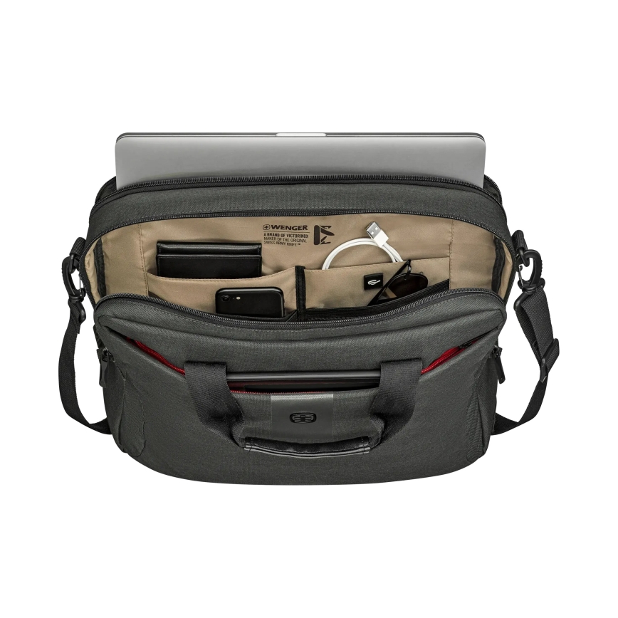 Wenger - Laptopväska 15 l 16 med fack för 10 surfplatta MX ECO Brief grå