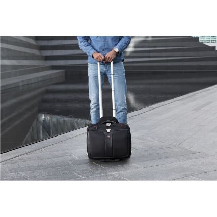 Wenger - Reseväska på hjul 25 l 17" + laptopväska 15,6" Patriot svart