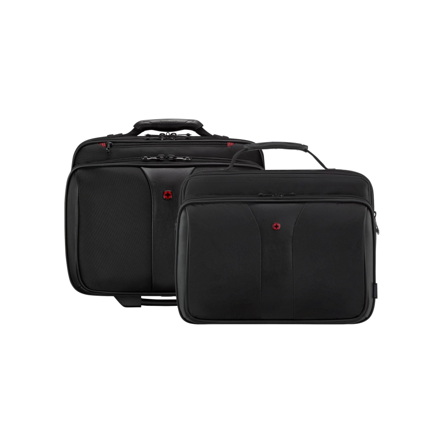 Wenger - Reseväska på hjul 25 l 17" + laptopväska 15,6" Patriot svart