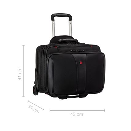 Wenger - Reseväska på hjul 25 l 17" + laptopväska 15,6" Patriot svart