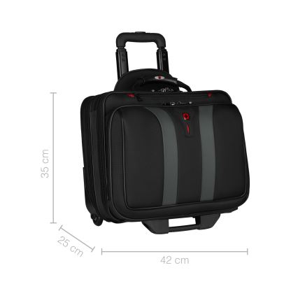 Wenger - Travel luggage på hjul 29 l + laptop låda 15,6" Granada svart