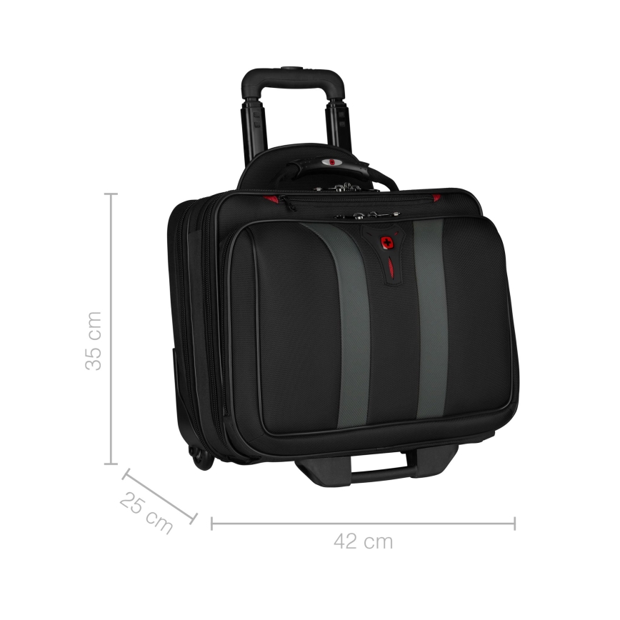 Wenger - Travel luggage på hjul 29 l + laptop låda 15,6" Granada svart