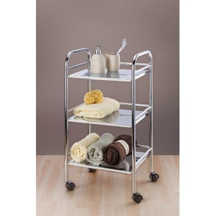 WENKO 12285100 - Rullvagn EXCLUSIVE 41x75 cm glänsande krom