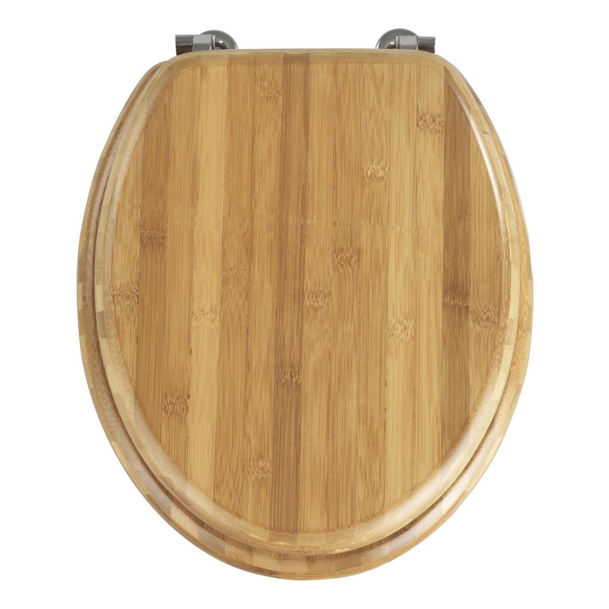 WENKO 144726100 - Toalettsits BAMBOO 34x41 cm brun/silver