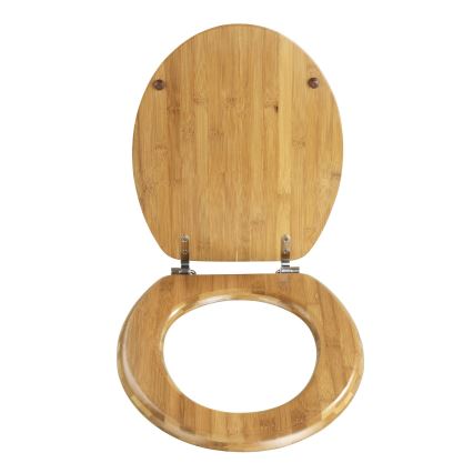 WENKO 144726100 - Toalettsits BAMBOO 34x41 cm brun/silver