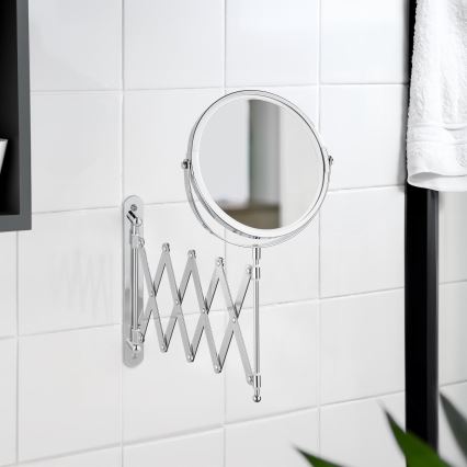 WENKO 15165100 - Sminkspegel EXCLUSIVE 19x38,5 cm polerad krom