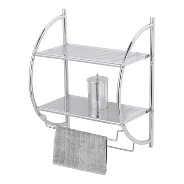 WENKO 15173100 - Hylla EXCLUSIVE 45,5x54,5 cm blank krom