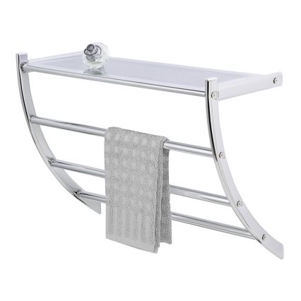 WENKO 15578100 - Handdukstativ PESCARA 56x46 cm glänsande krom